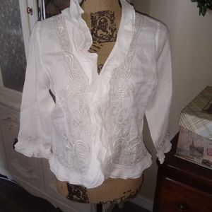 Carole Little Embroidered Blazer